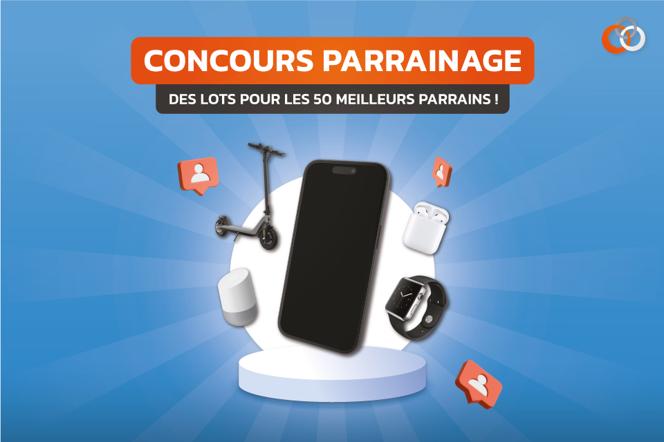 lots à gagner lors du grand concours parrainage L'Appart Fitness