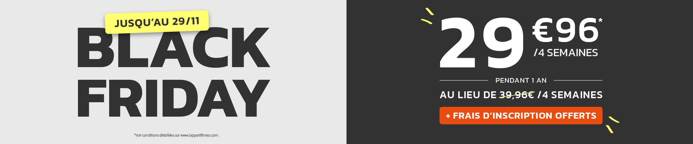 C'est le Black Friday : profitez de 179€ d'économie sur votre abonnement.